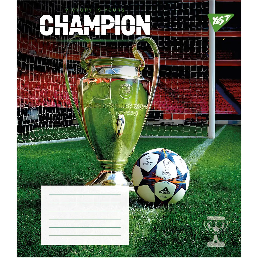 Набір зошитів Yes Champion A5 в клітинку 12 аркушів 25 шт. (767818) - фото 6