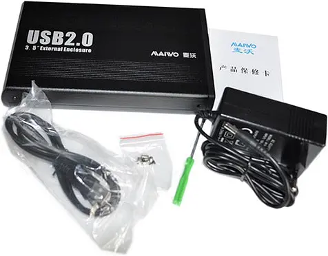 Кишеня зовнішня 3.5" Maiwo K3502-U2S USB 2.0 black - фото 4