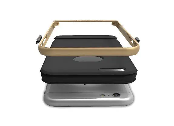 Чехол бампер Rock Royce Series для Apple iPhone 6 Plus / 6s Plus Gold - фото 3