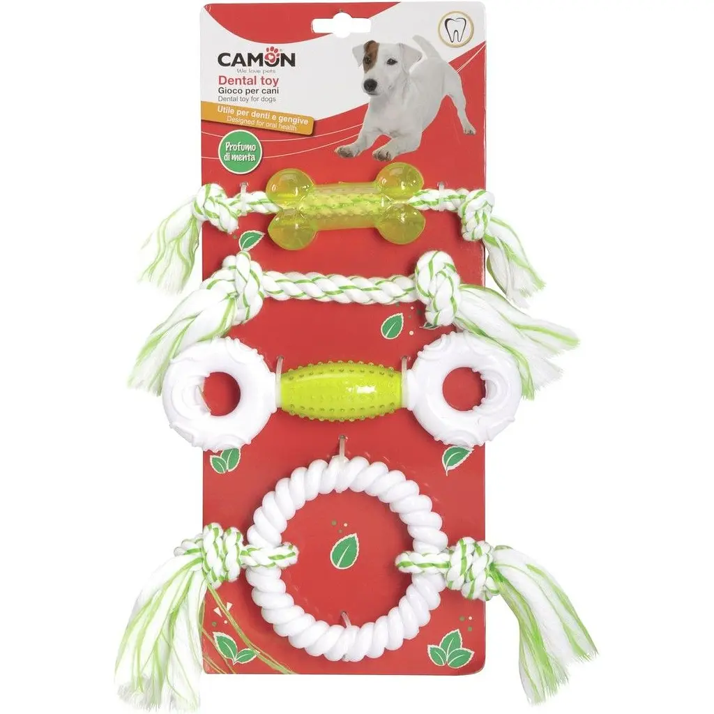 Набор игрушек для собак Camon Стоматологический, с вкусом мяты - фото 2