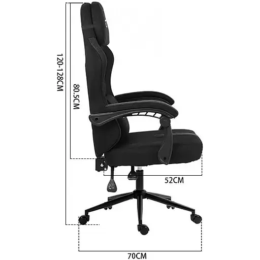 Геймерское кресло GT Racer (X-2326 Fabric Black) - фото 5