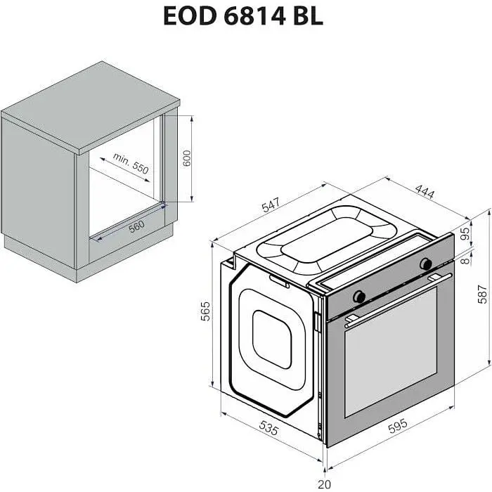 Духова шафа Minola EOD 6814 BL - фото 14