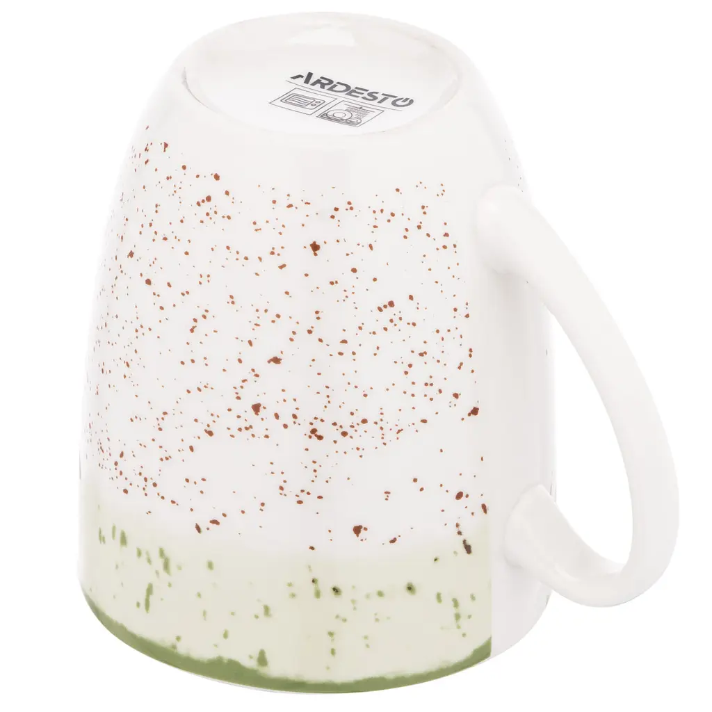 Чашка Ardesto Siena 360 мл (AR-2936-SWG) зеленый с белым - фото 3