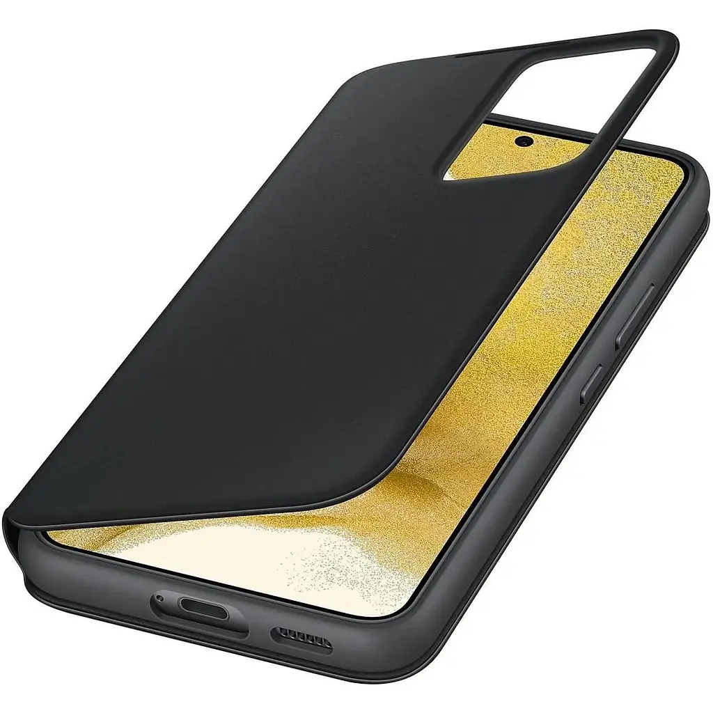 Оригінальний чохол-книжка Samsung для Galaxy S22 Plus S-View Clear View Cover (6.6") Чорний (EF-ZS906CBEGRU) - фото 6