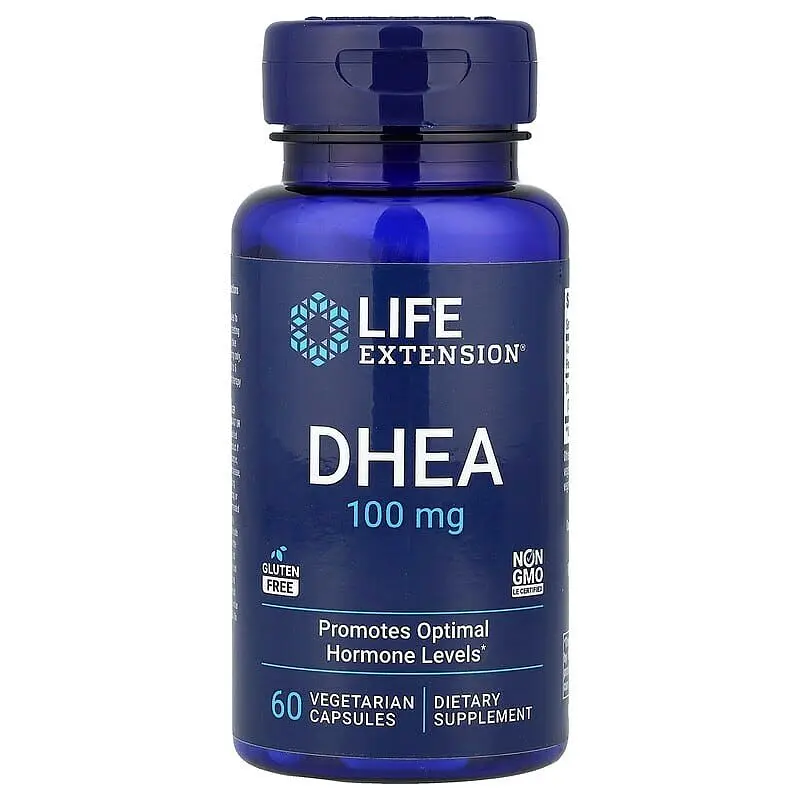Стимулятор тестостерону Life Extension DHEA 100 mg, 60 вегакапсул