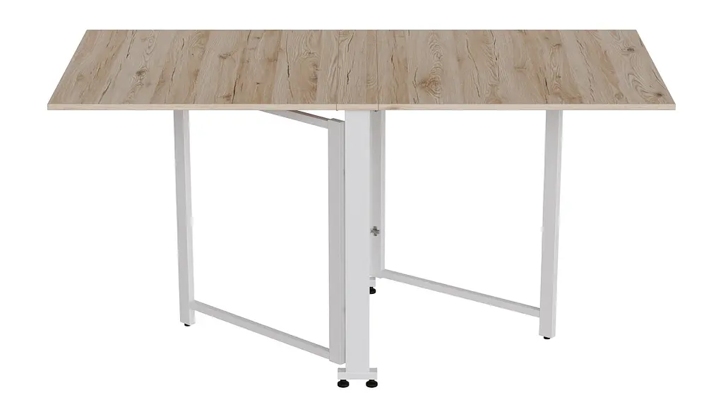Стіл-книга трансформер Оріон 2 Ferrum-decor 750x1520x730 Білий метал ДСП Дуб Сан-Марино 16 мм (FRD-104591) - фото 4