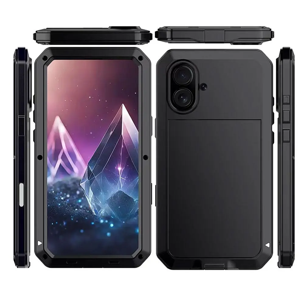 Противоударный чехол Primo Doom Armor для смартфона Apple iPhone 16 Black - фото 4