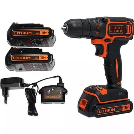 Акумуляторний дриль-шурупокрут Black+Decker з АКБ та ЗП BDCDC18B - фото 2