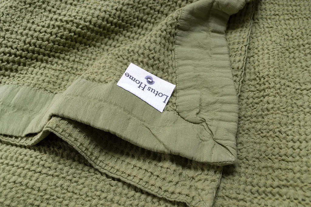 Покрывало Lotus Home - Rius olive оливковый 240x260 - фото 5