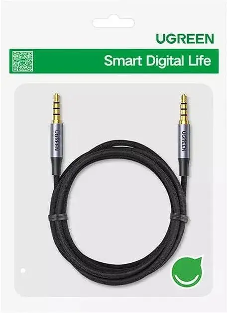 Кабель Ugreen AV183 3.5 mm to 3.5 mm Audio Cable, 2 m Black (6957303827824) - фото 8