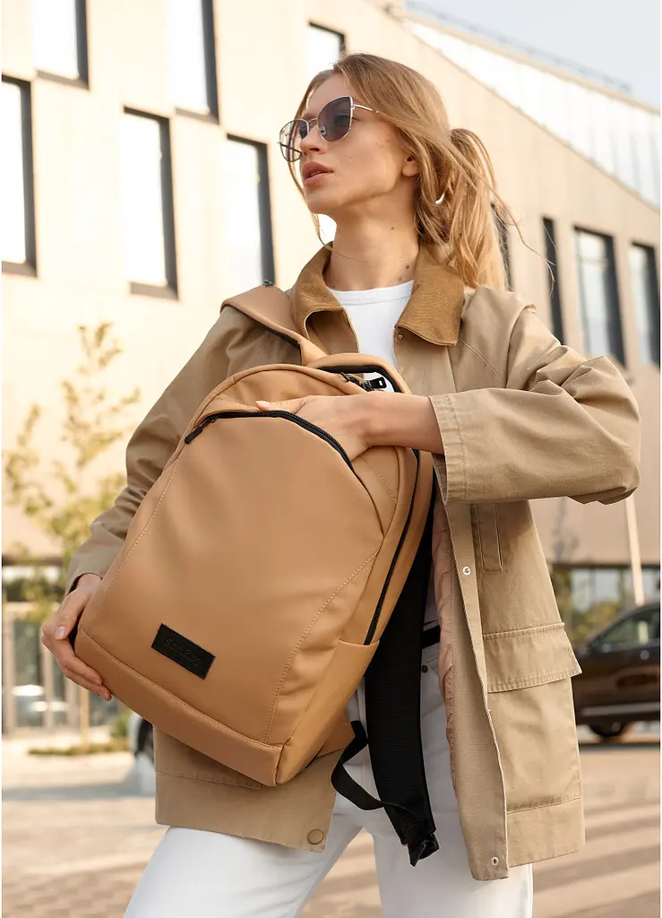 Рюкзак унісекс Sambag Zard LZN Бежевий 46 х 28 х 13 см (25000026) - фото 7