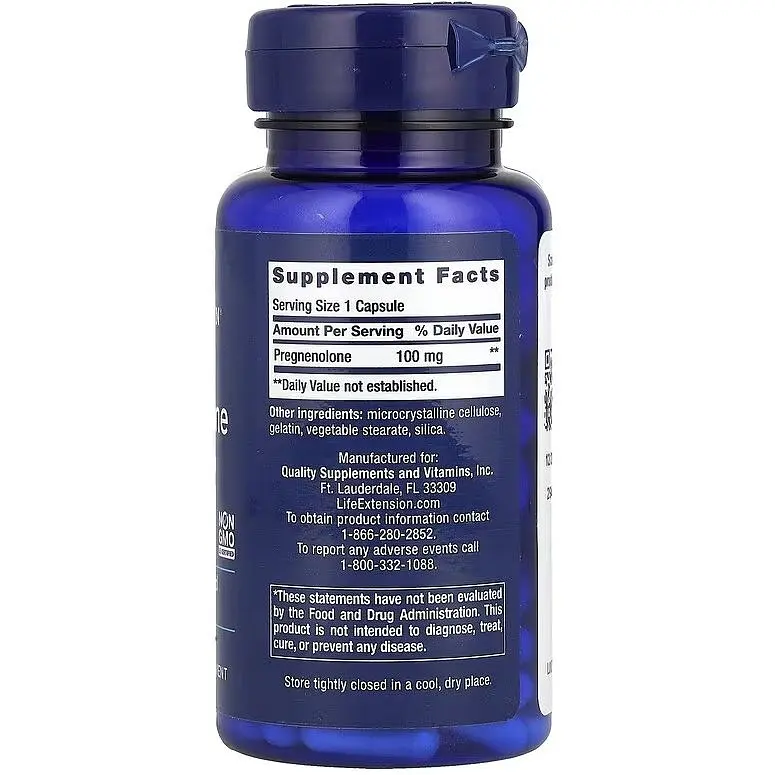 Прегненолон Life Extension 100 мг 100 капсул - фото 2