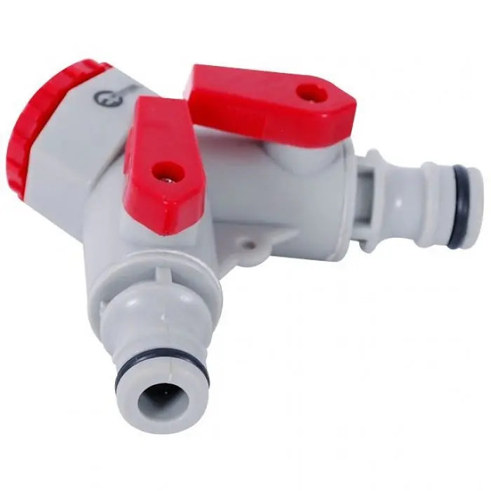 Розподільник для поливу INTERTOOL GE-1014, 2-канальний, з регулюванням, пластиковий