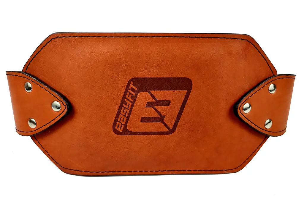 Пояс для обтяжень EasyFit (шкіра) до 250 кг коричневий (EF-DBC-250-BR) - фото 4