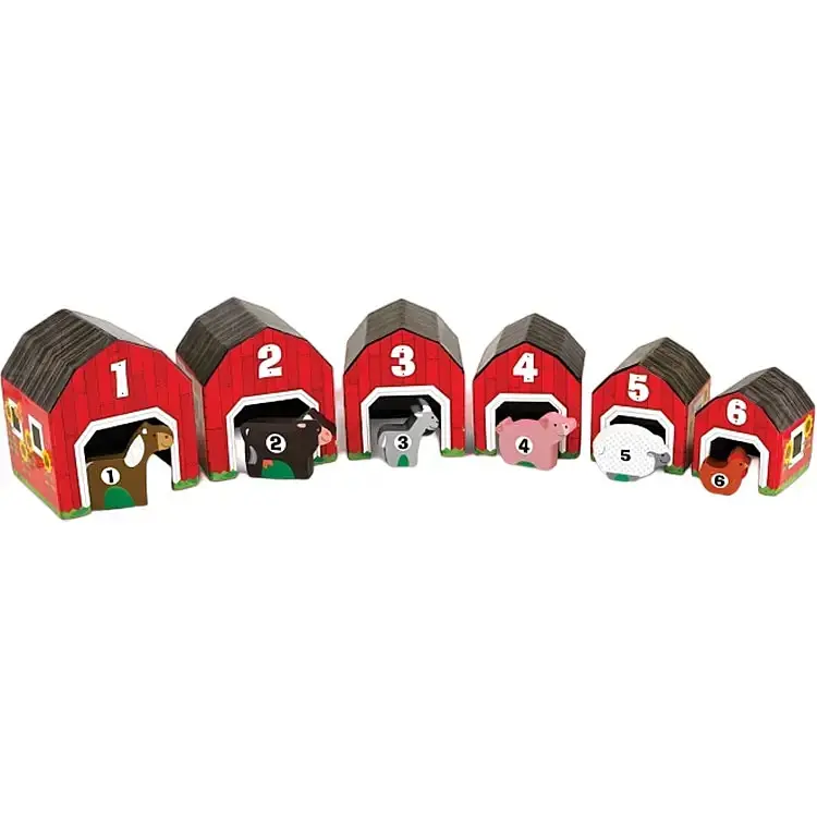 Набір блоків-сараїв з тваринами Melissa&Doug (MD12434)