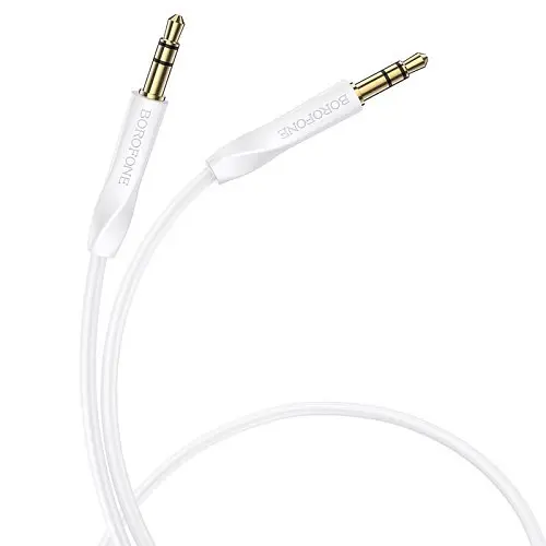 Аудіокабель Borofone BL16 Clear sound 3.5 мм/1 м білий - фото 4