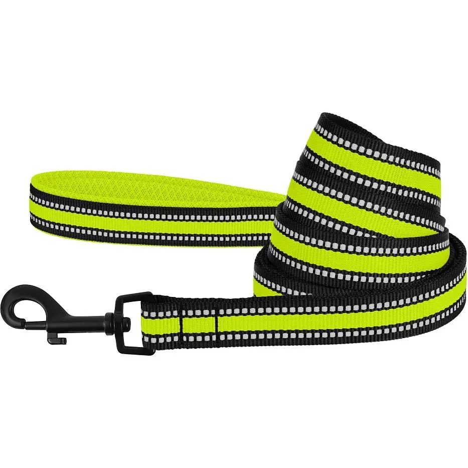 Повідець для собак BronzeDog Mesh, розмір М, 200х2 см, лимонний - фото 2
