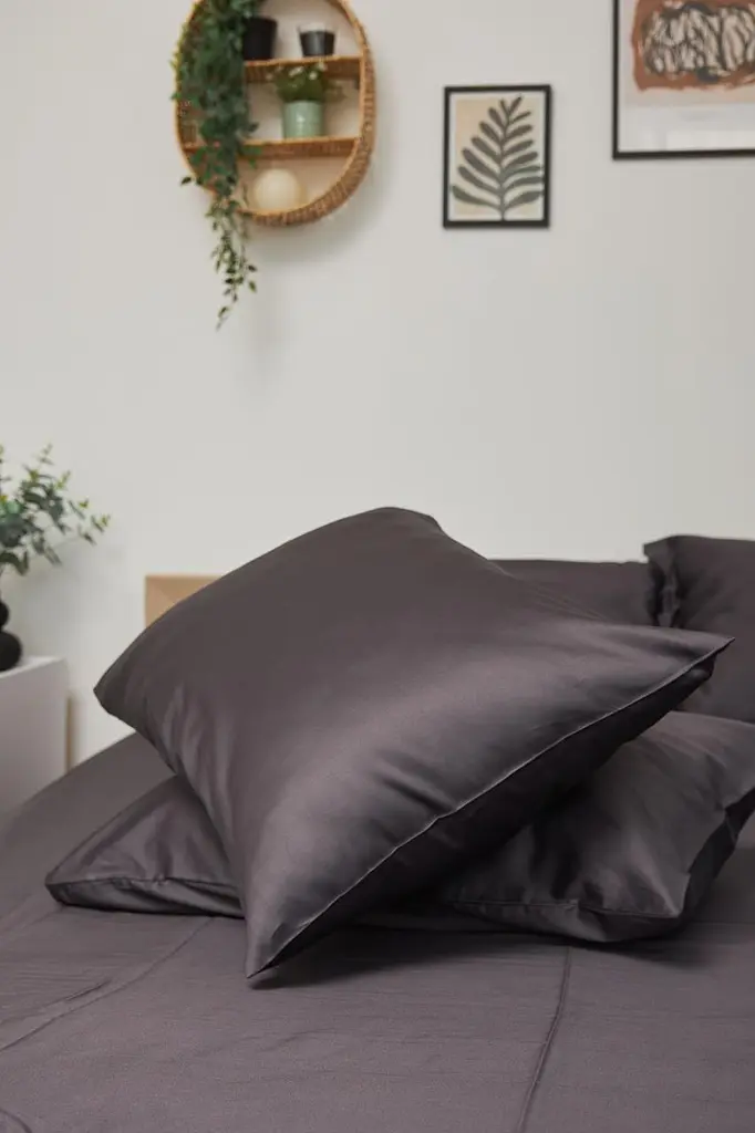 Комплект постільної білизни Moon&Star King Size 220x240 см наволочки 2х50х70 см Rain Cloud Satin Premium - фото 6