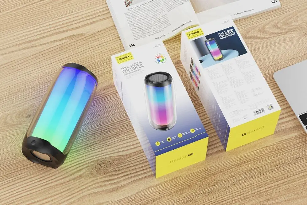 Акустична система Foneng BL15 Full Screen Colorful Bluetooth Speaker (BL15-BS-FSC) - фото 2