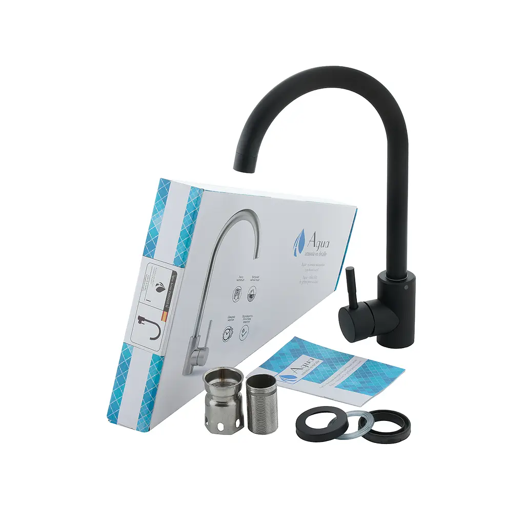 Змішувач для кухні Agua Acero-INOX035NM CV023289 Чорний матовий - фото 10