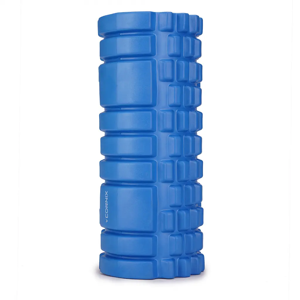 Массажный ролик Cornix EVA 33 x 14 см (валик, роллер) XR-0035 Blue - фото 2