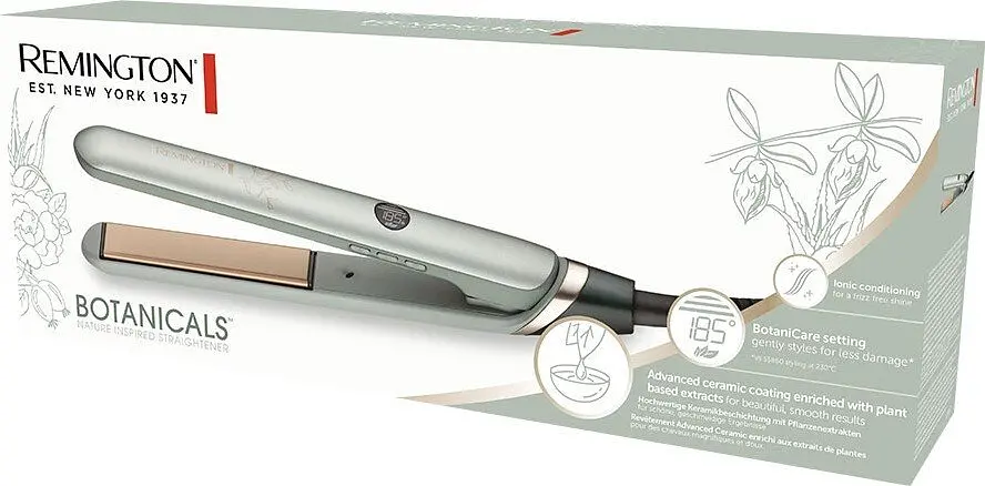 Выпрямитель Remington Remington Botanicals, 300 Вт, температурных режимов 10, 150-230С, дисплей, керамика, серо-зеленый - фото 8