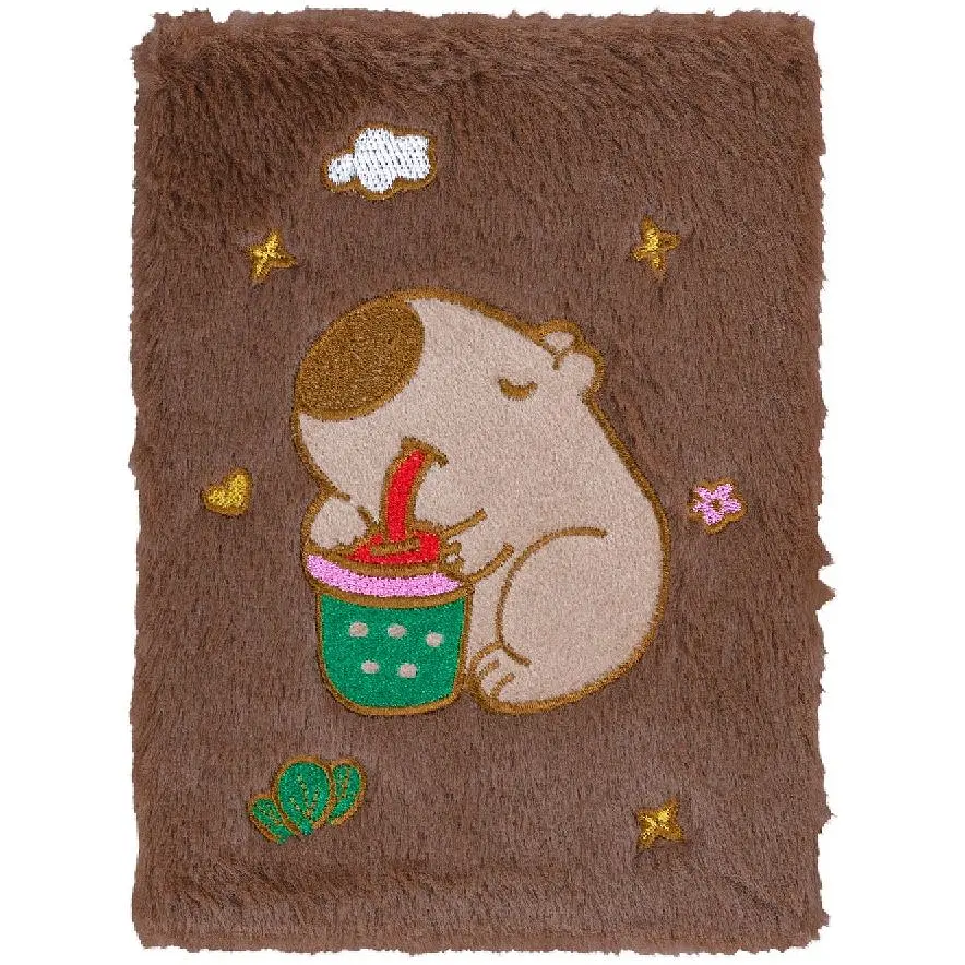 Блокнот А5 ZiBi Capybara 22 Kids Line плюшевый клетка 80 листов (ZB.700043) - фото 3