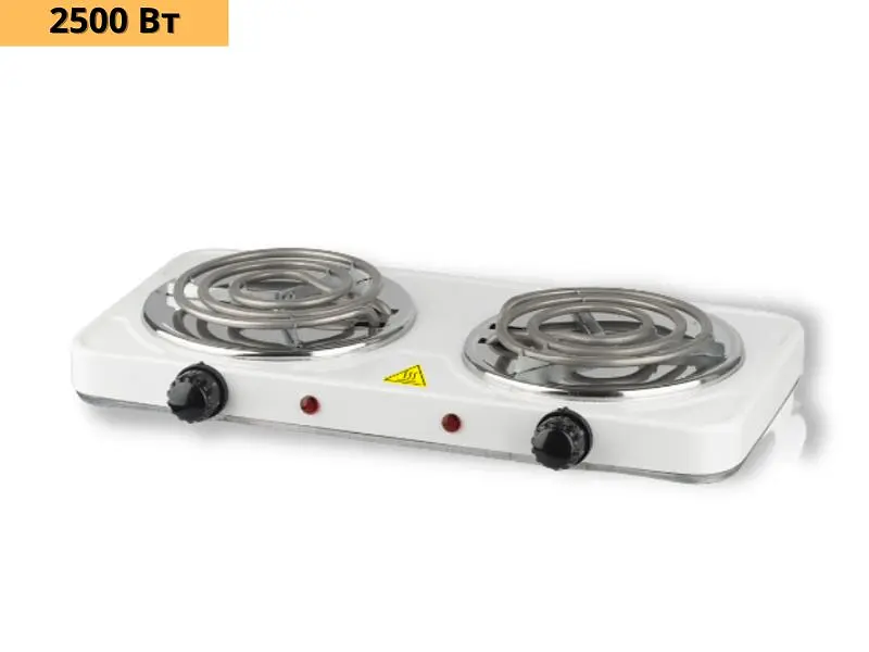 Настільна електрична плита на 2 конфорки 2500Вт XPRO 8020B (MER-15297_391) - фото 2