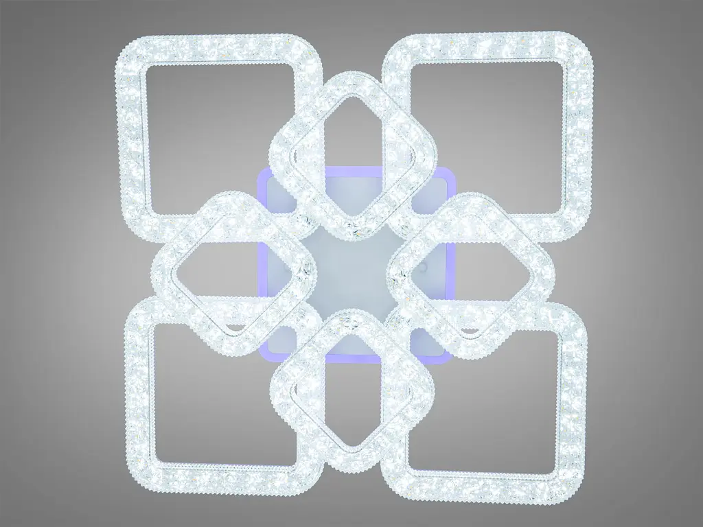 Стельовий світильник LED Diasha 2205/4+4WH, 130W, 3200K-6500K, білий метал, сучасний стиль для дому - фото 2