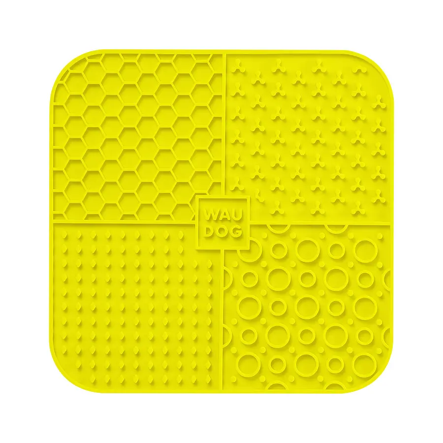 Коврик для слизывания Waudog Silicone 190х190х10 мм желтый - фото 3