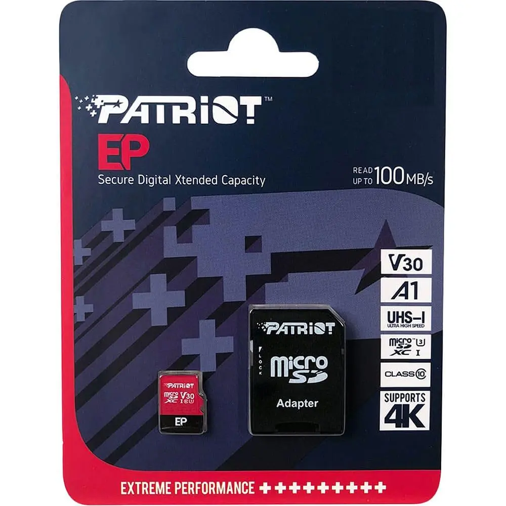 Карта пам'яті MicroSDXC 1TB UHS-I/U3 Class 10 Patriot EP A1 R90/W80MB/s + SD-adapter (PEF1TBEP31MCX) - фото 2