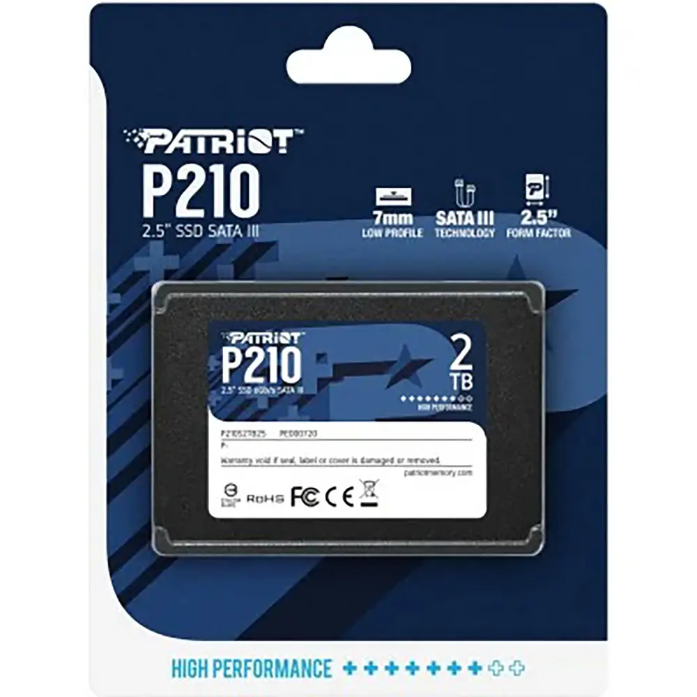 Накопичувач SSD Patriot P210 2TB 2.5" 7mm SATAIII 3D QLC (P210S2TB25) - фото 2
