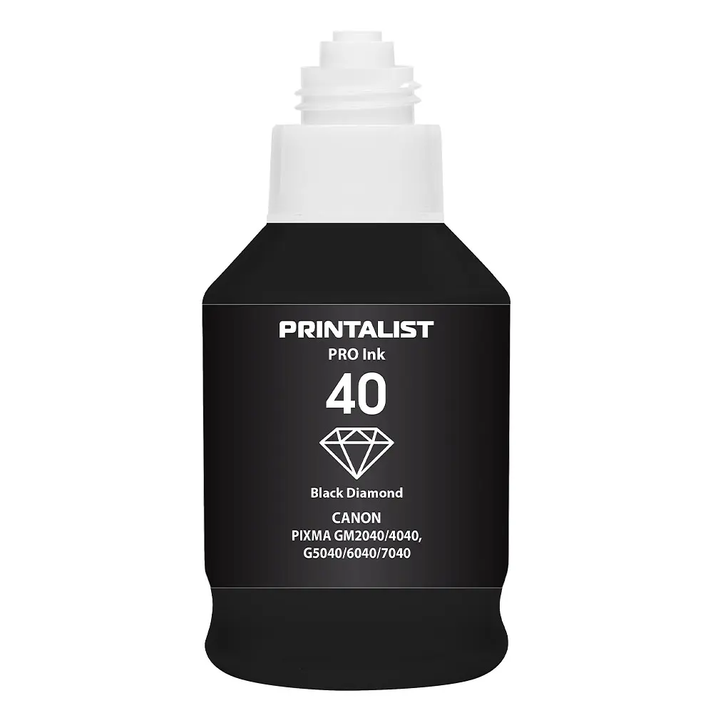 Чорнило PRINTALIST GI-40 для Canon G5040/G6040 190г Black пігментне (PL40BP) - фото 7