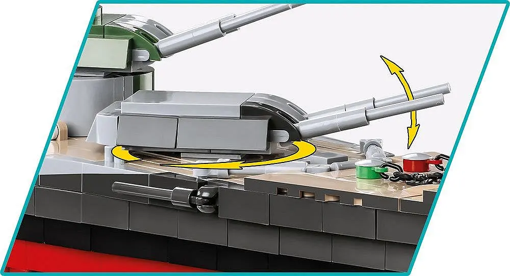 Конструктор COBI корабель 1:300 Battleship TIRPITZ 4839 - фото 6