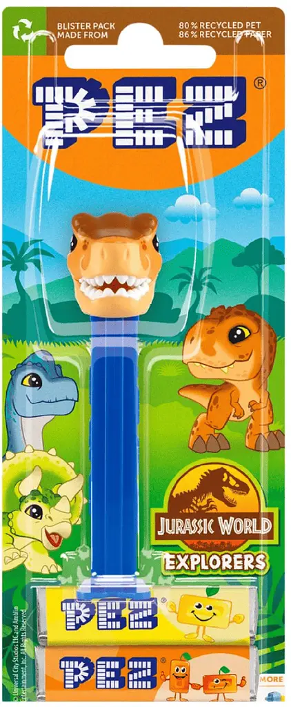 Диспенсер із цукерками Pez Jurassic World T-Rex 17г