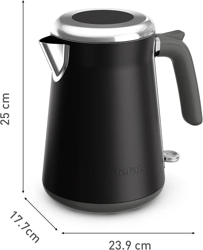 Электрочайник Tefal Collection 1.68 л Strix нержавеющая сталь черный kuh0015329 - фото 3