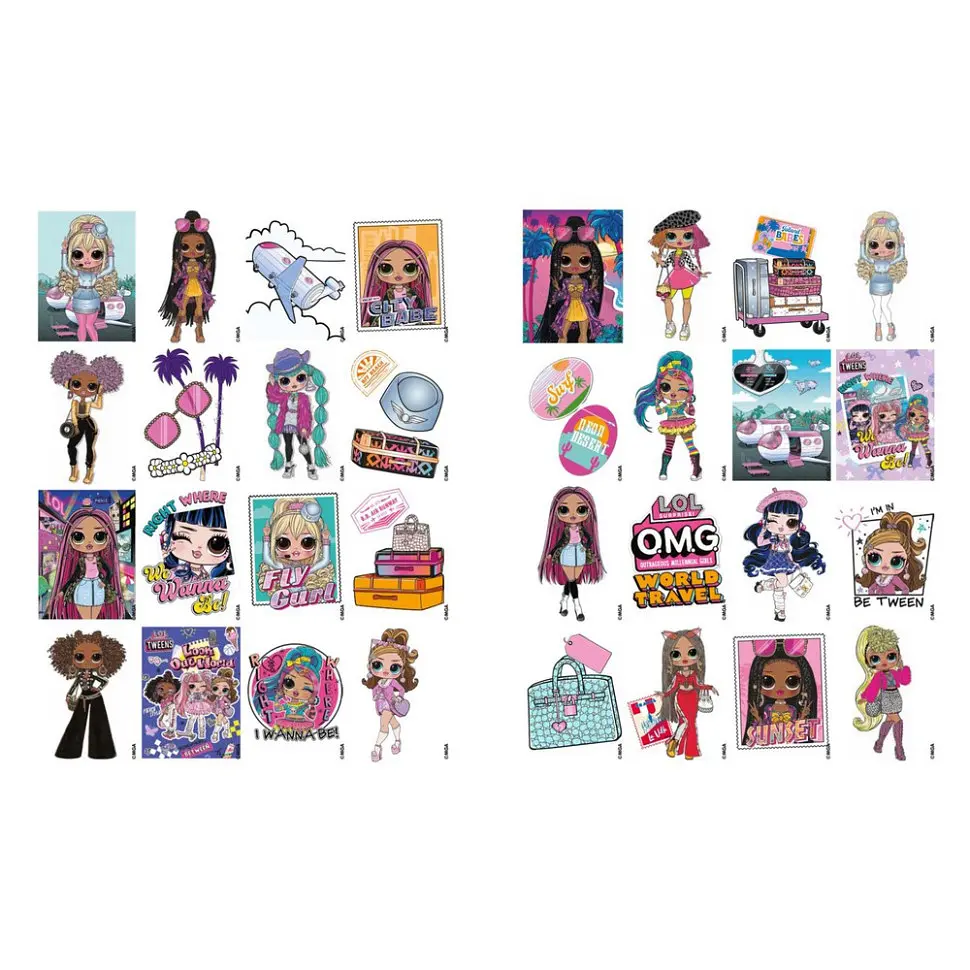 Дитяча книжка-розмальовка "Travel City Babe" Ідейка LCB4 зі стікерами - фото 3