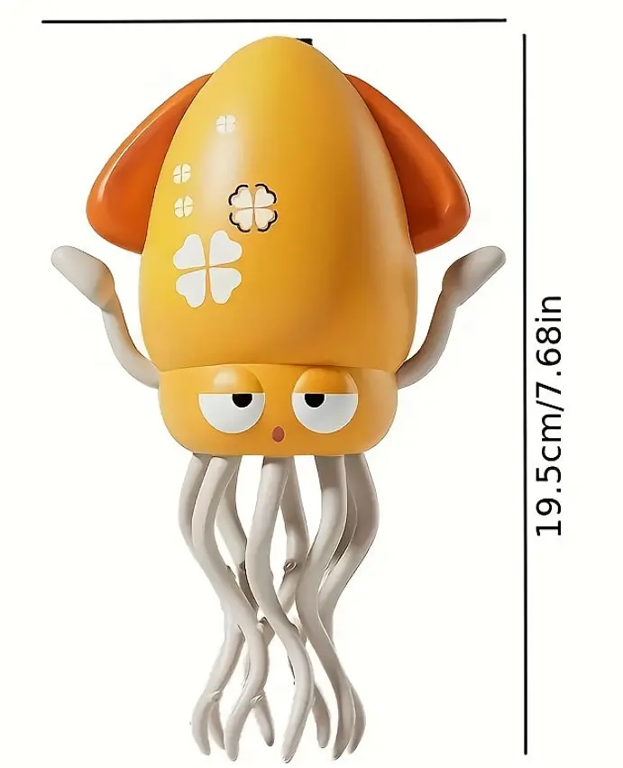 Танцюючий восьминіг Squid Electric Dance музична іграшка для дітей Жовтий - фото 4