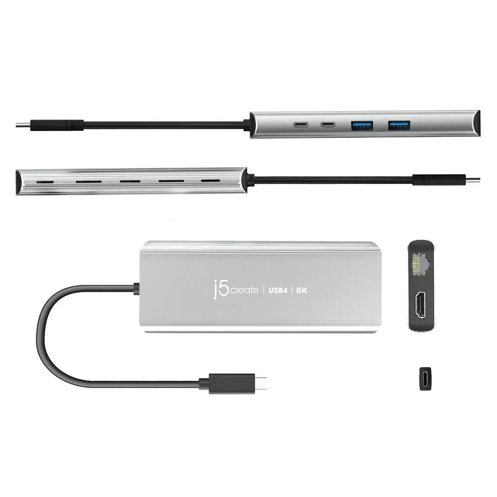 USB-Хаб j5create JCD403-N, Type-C 6-в-1 (JCD403-N) - фото 5