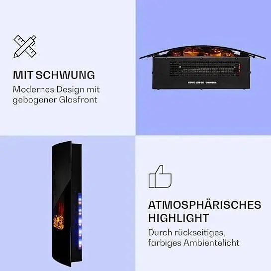 Камін електричний Klarstein Lausanne Lamington (10038005) - фото 3