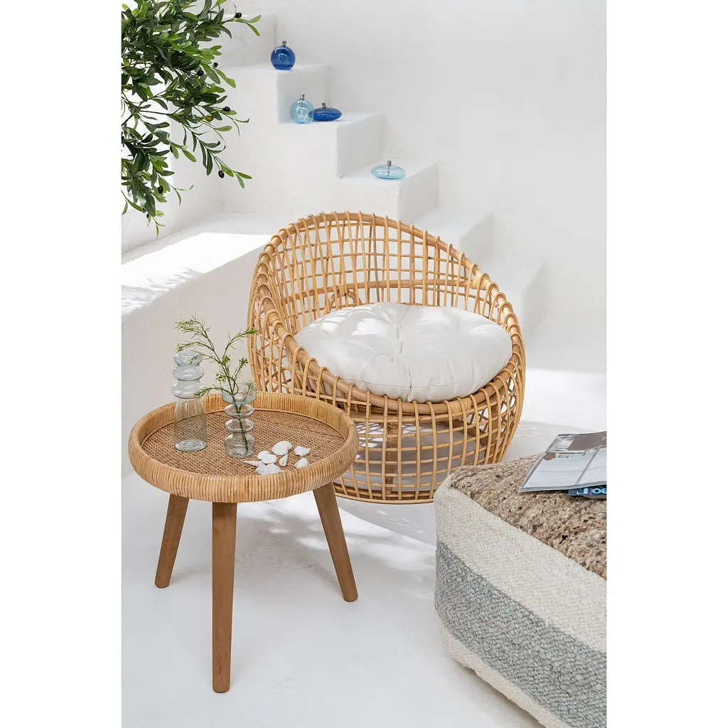 Кавовий столик J-line зі стільницею з бамбука 2 шт. (40963) - фото 4