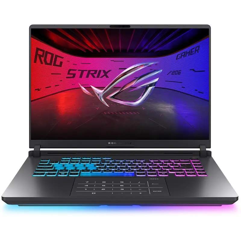 Ігровий ноутбук ASUS Gaming ROG Strix G16 G615JHR, дисплей 16 FHD+ (1920 x 1200), Intel Core i7 14650HX, RAM 32 ГБ DDR5, ємність пам’яті 512 ГБ SSD, NVIDIA GeForce RTX 5050 8 ГБ, сірий - фото 7