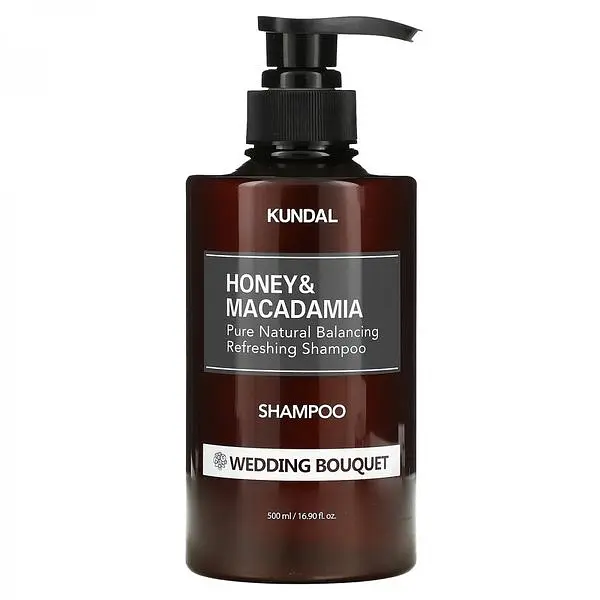 Шампунь відновлюючий "Весільний букет" 500 мл Kundal Honey & Macadamia Shampoo Wedding Bouquet
