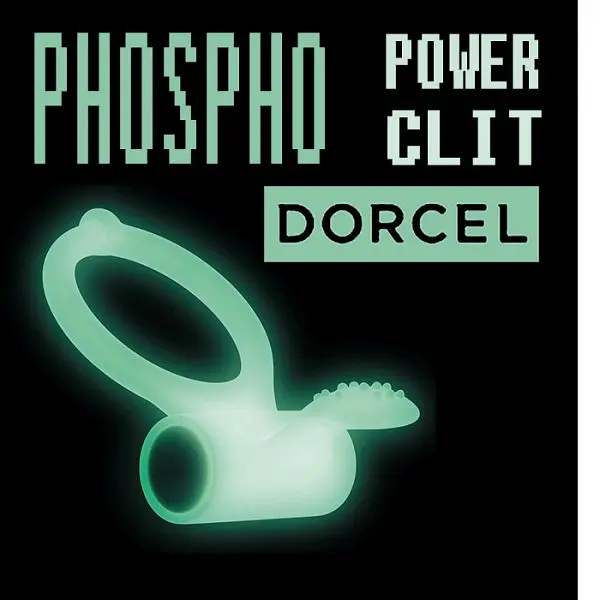 Ерекційне кільце Dorcel Power Clit White PHOSPHO з вібрацією, світиться у темряві Dorcel MD1397 90545 - фото 5
