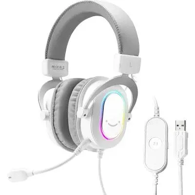 Навушники Fifine H6 RGB 7.1 White (H6W) - фото 2