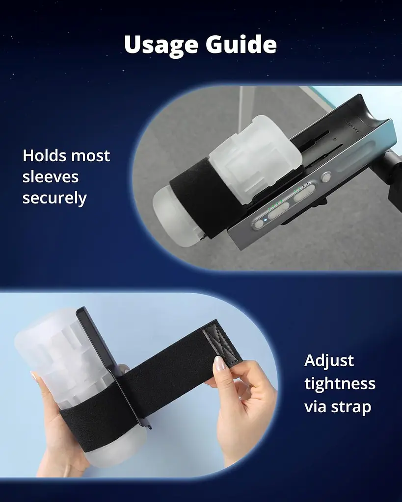 Рукав-мастурбатор Lovense Solace Pro Grip Kit з кріпленням для Solace Pro - фото 8