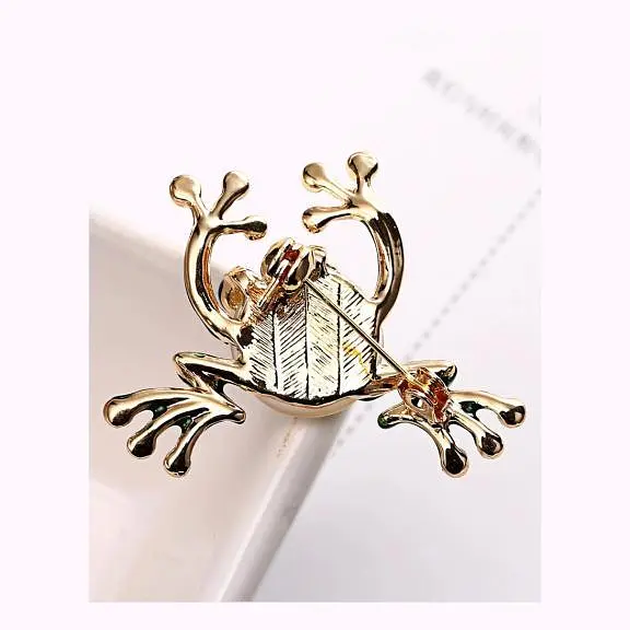 Брошь Лягушонок брошь-булавка - фото 3