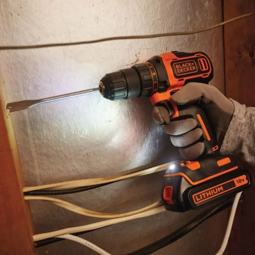 Дриль-шуруповерт Black+Decker BDCDD186KB [119538] - фото 5