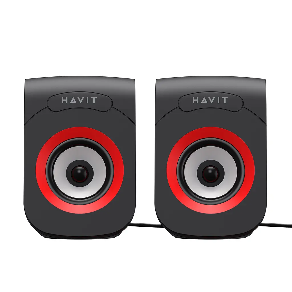Стерео колонки HAVIT SK599 USB 6W Black/Red HAVIT (24164-000) - фото 2