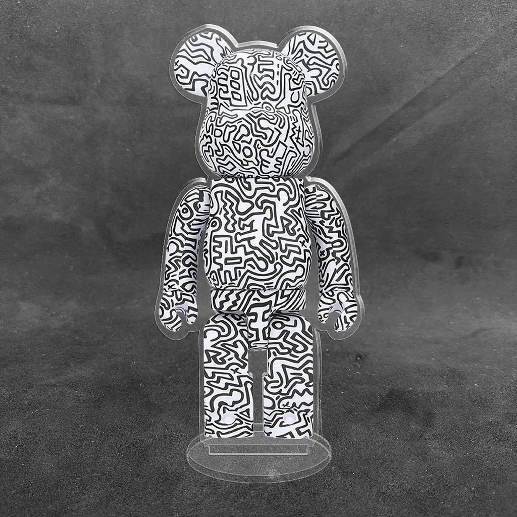 Акрилова колекційна фігурка Bearbrick Keith Haring - фото 2